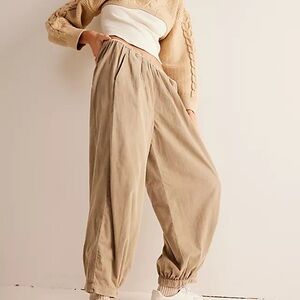 Free People Tan Parachute Pants